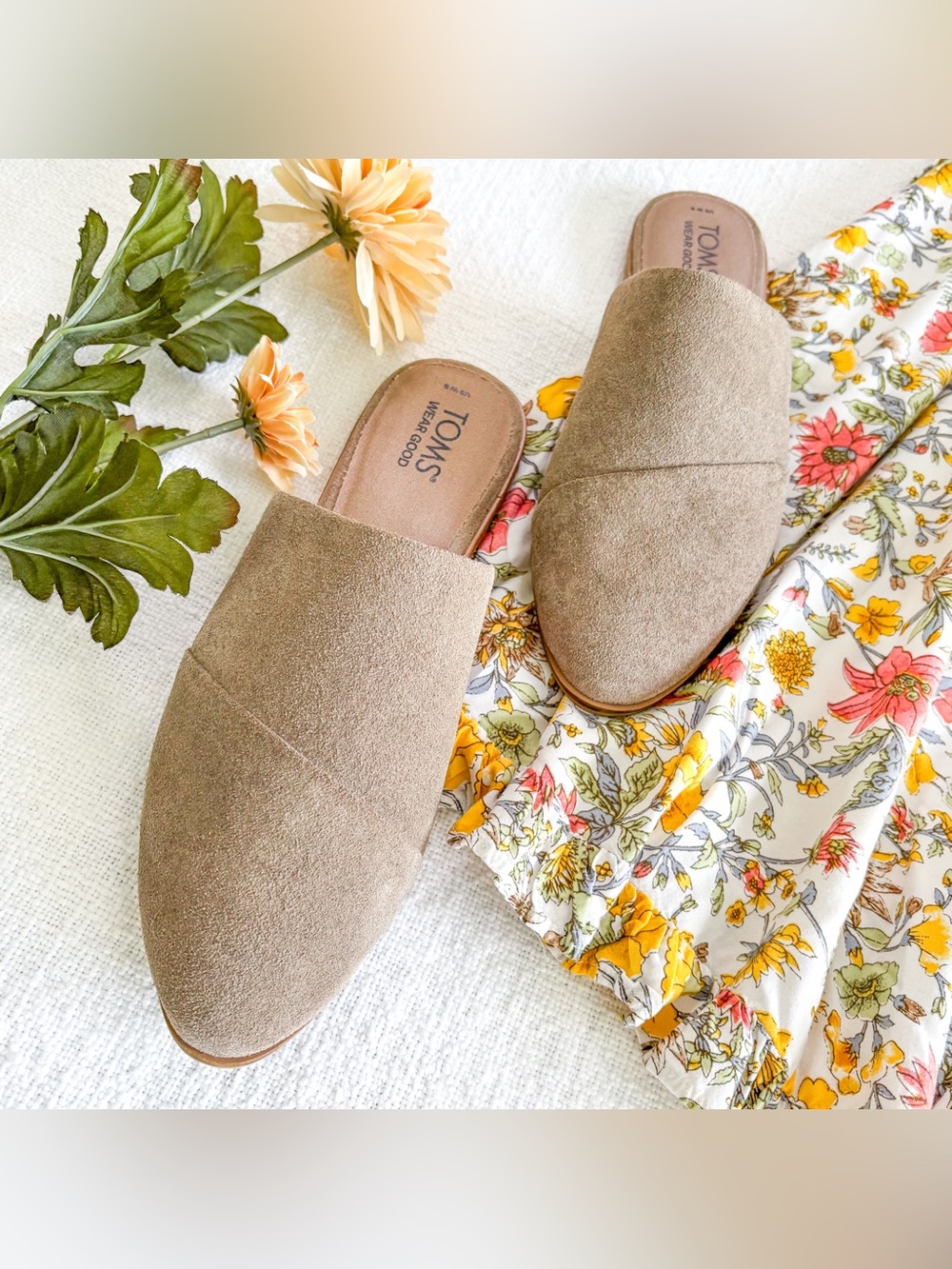 Toms slip-on flats.